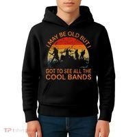 I May Be Old But I Got To See All The Cool Bands Kids Hoodie thumb 4