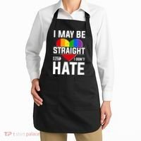 I May Be Straight But I Don't Hate LGBT Pride Ally Apron thumb 2