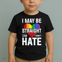 I May Be Straight But I Don't Hate LGBT Pride Ally Toddler T-Shirt thumb 2