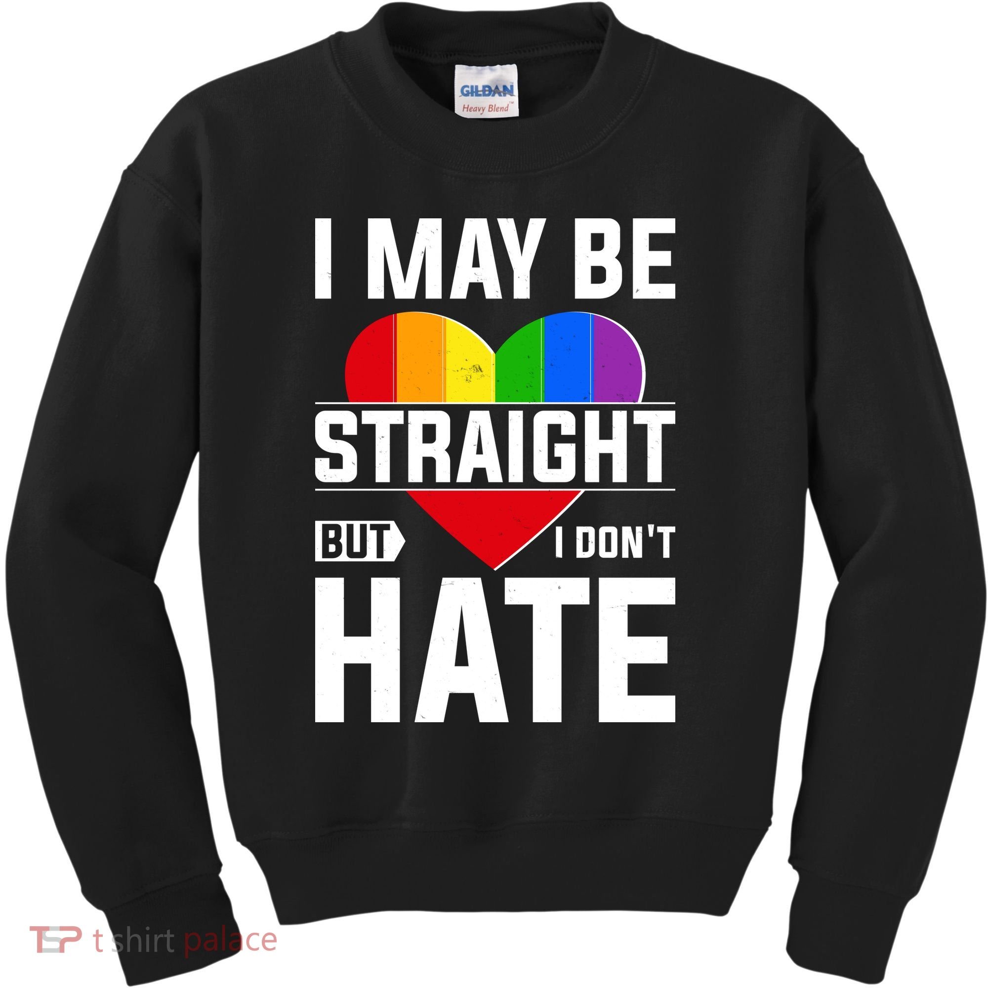I May Be Straight But I Don't Hate LGBT Pride Ally Kids Sweatshirt