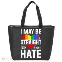 I May Be Straight But I Don't Hate LGBT Pride Ally Tote Bag thumb 0