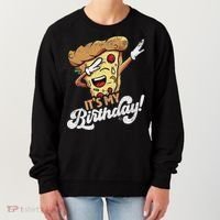 It's My Birthday Cool Dabbing Pizza Gift Bday Party Women's Sweatshirt thumb 0