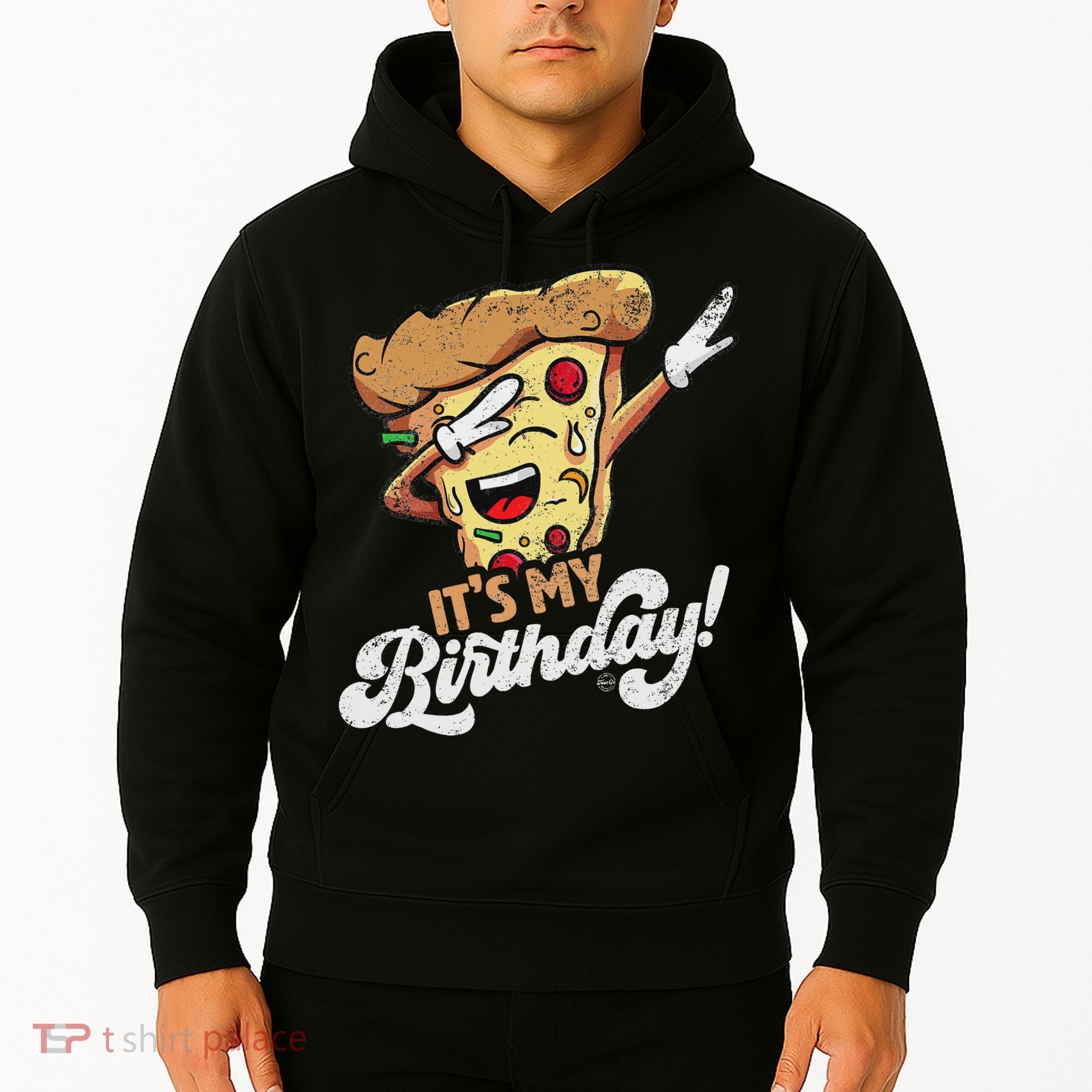 It's My Birthday Cool Dabbing Pizza Gift Bday Party Hoodie