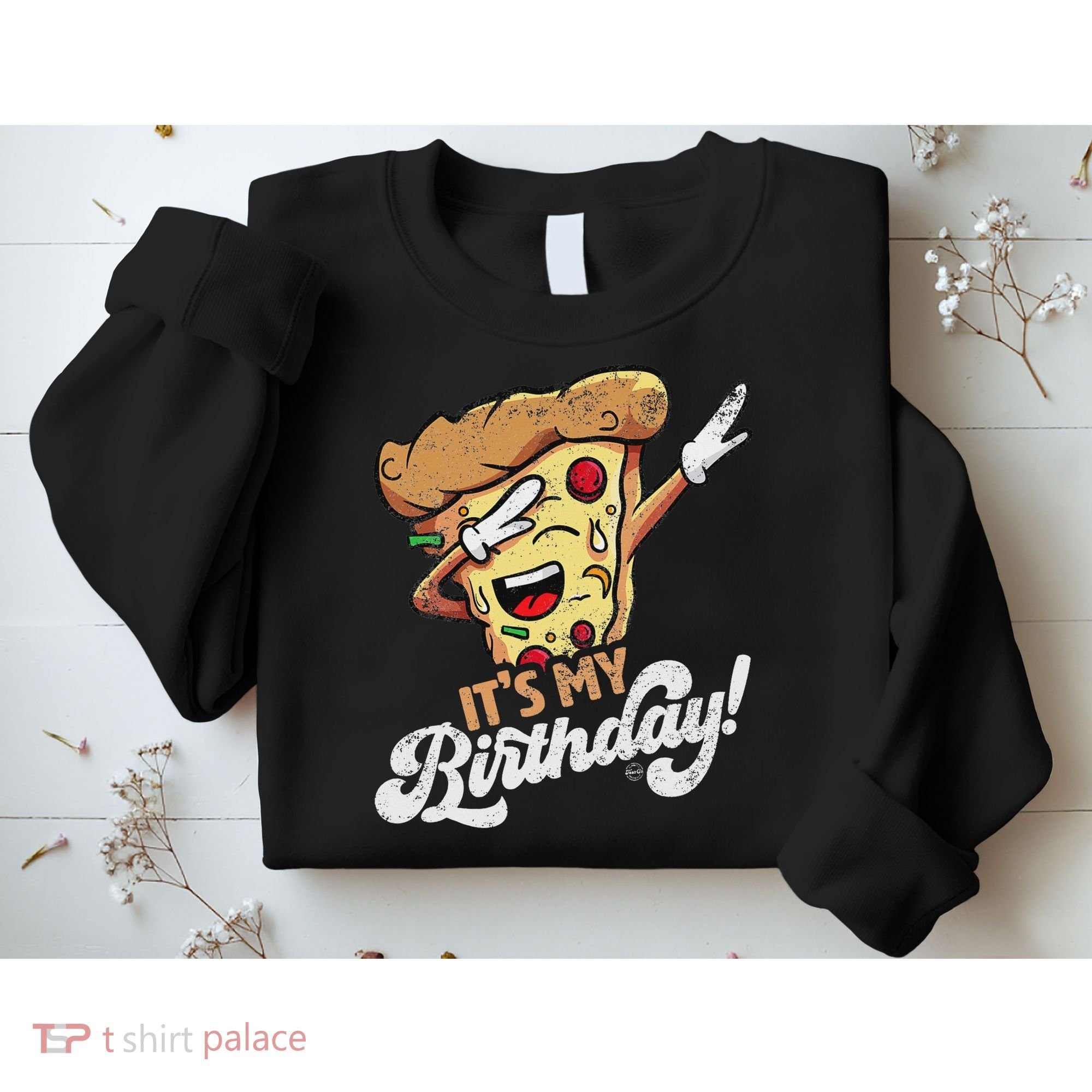 It's My Birthday Cool Dabbing Pizza Gift Bday Party Sweatshirt