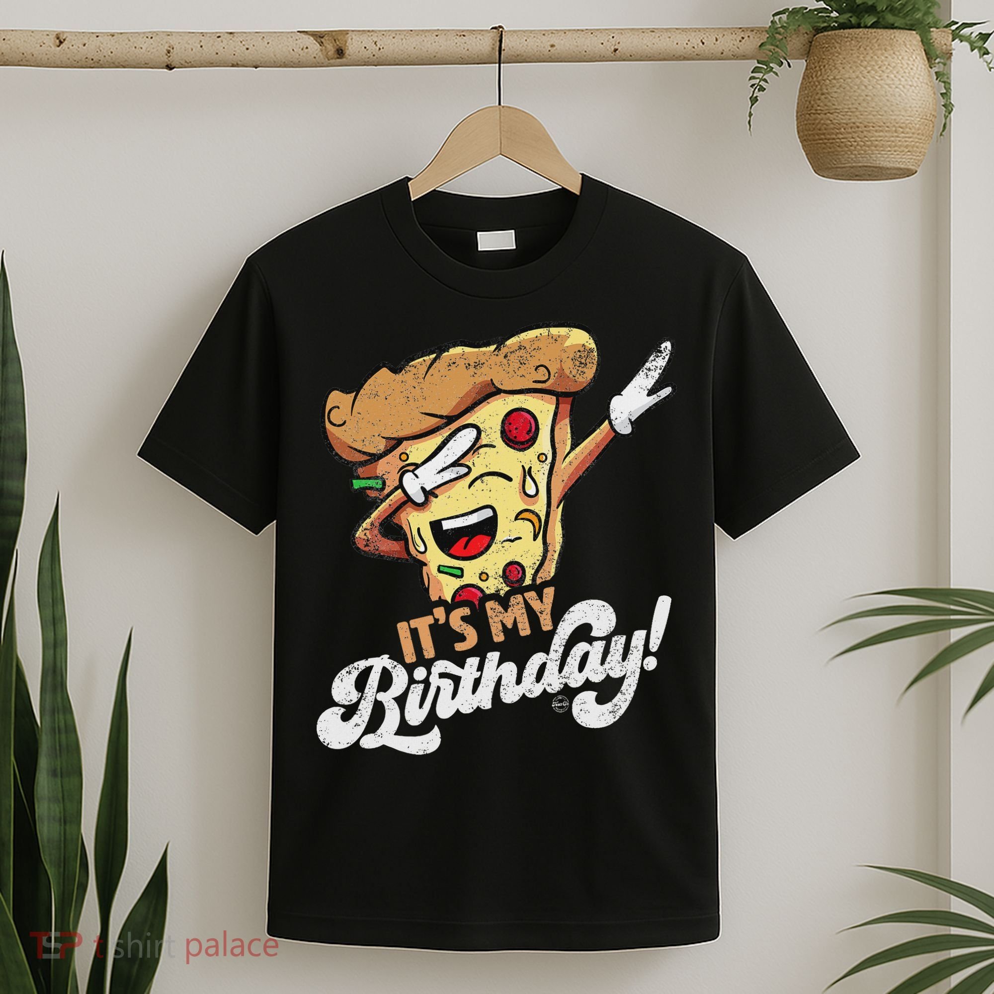 It's My Birthday Cool Dabbing Pizza Gift Bday Party T-Shirt