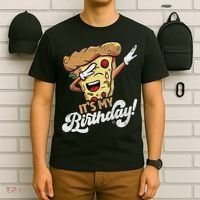 It's My Birthday Cool Dabbing Pizza Gift Bday Party T-Shirt thumb 6