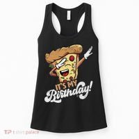 It's My Birthday Cool Dabbing Pizza Gift Bday Party Women's Tank Top thumb 0