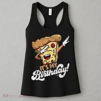 It's My Birthday Cool Dabbing Pizza Gift Bday Party Women's Tank Top thumb 3