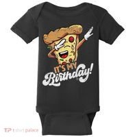 It's My Birthday Cool Dabbing Pizza Gift Bday Party Baby Bodysuit thumb 0