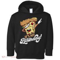 It's My Birthday Cool Dabbing Pizza Gift Bday Party Toddler Hoodie thumb 0