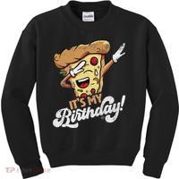 It's My Birthday Cool Dabbing Pizza Gift Bday Party Kids Sweatshirt thumb 0