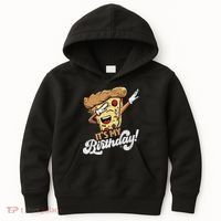 It's My Birthday Cool Dabbing Pizza Gift Bday Party Kids Hoodie thumb 0