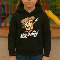 It's My Birthday Cool Dabbing Pizza Gift Bday Party Kids Hoodie thumb 3