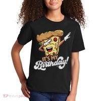 It's My Birthday Cool Dabbing Pizza Gift Bday Party Kids T-Shirt thumb 2