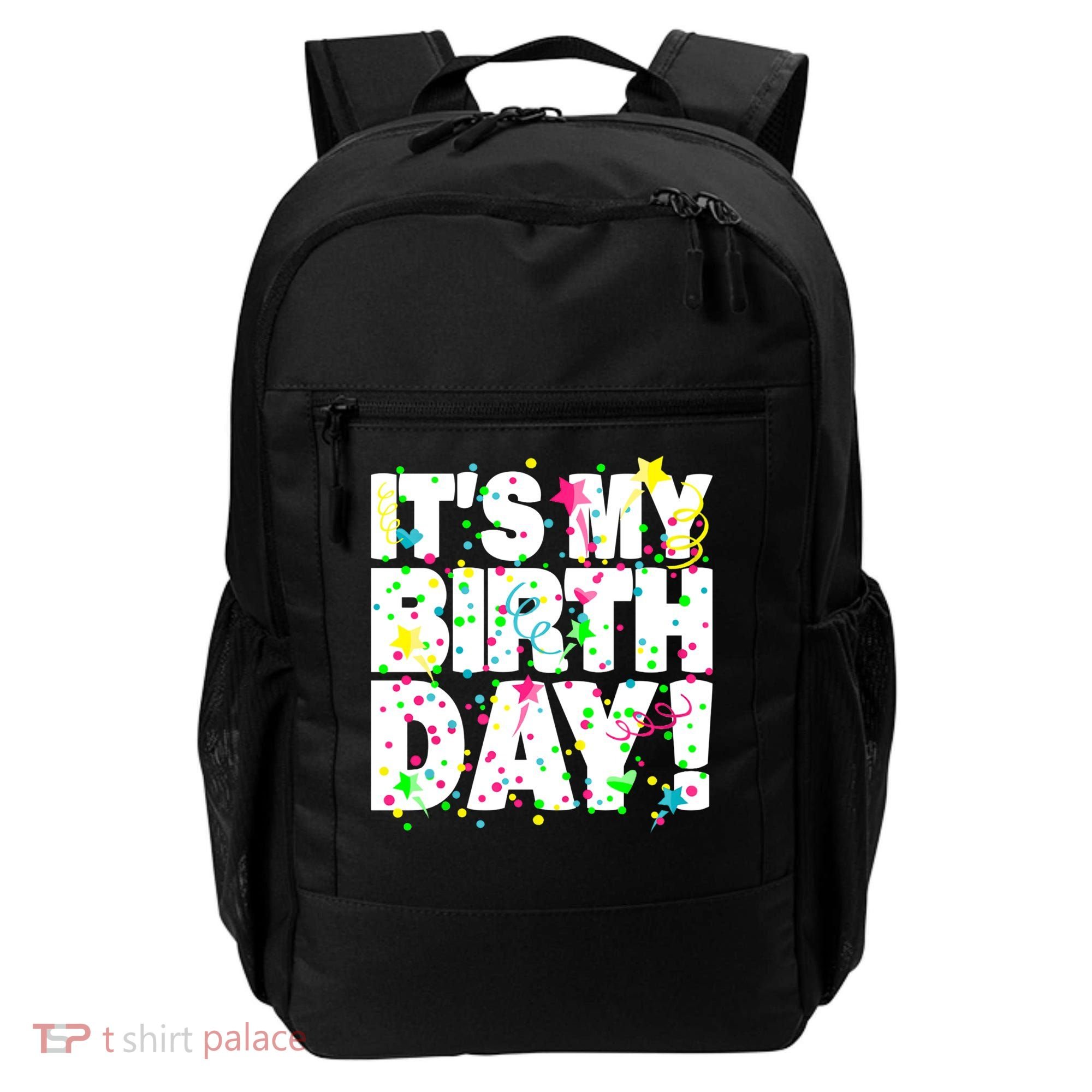 ItS My Birthday Confetti Gifts Backpack