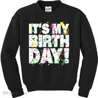 ItS My Birthday Confetti Gifts Kids Sweatshirt thumb 0