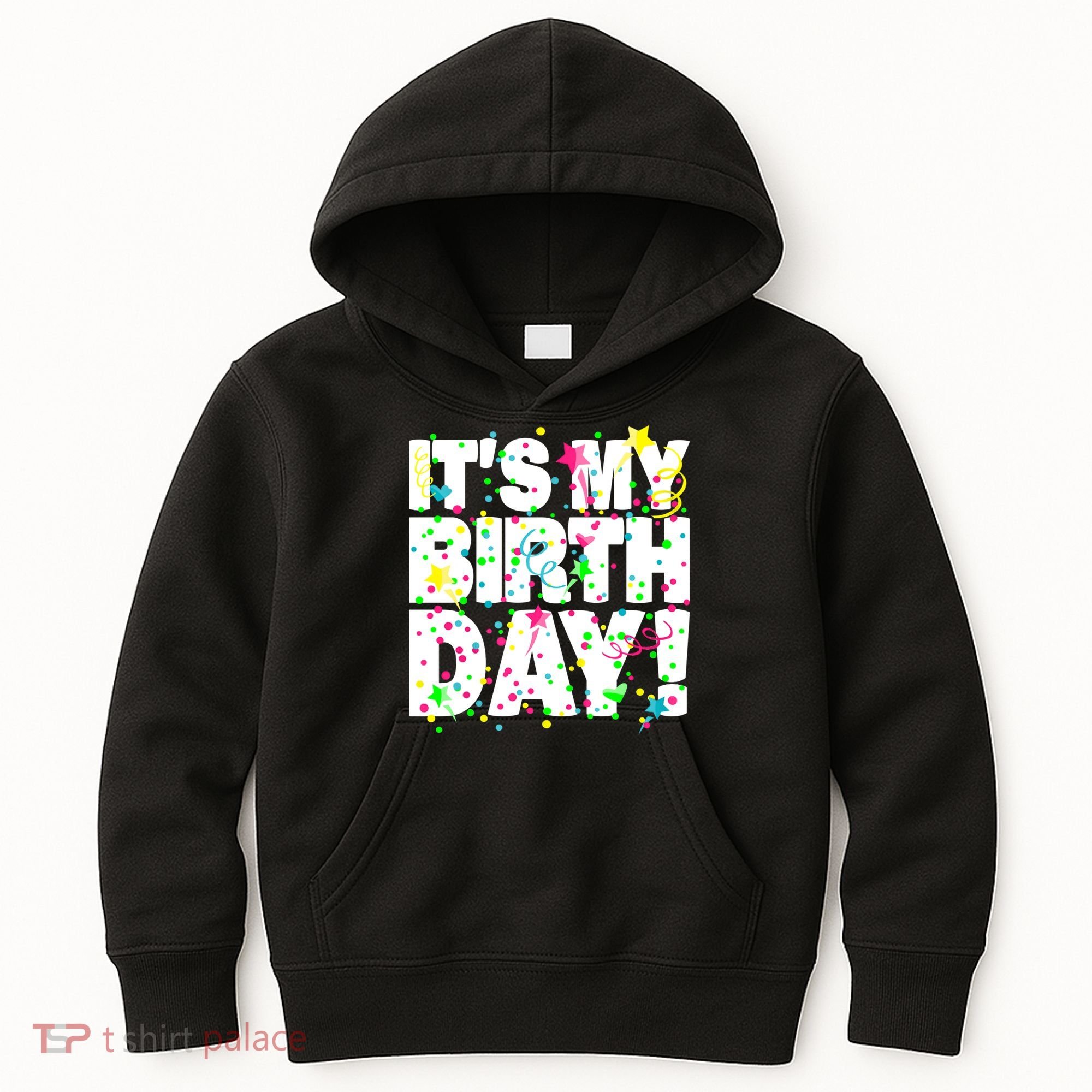 ItS My Birthday Confetti Gifts Kids Hoodie