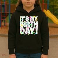 ItS My Birthday Confetti Gifts Kids Hoodie thumb 3