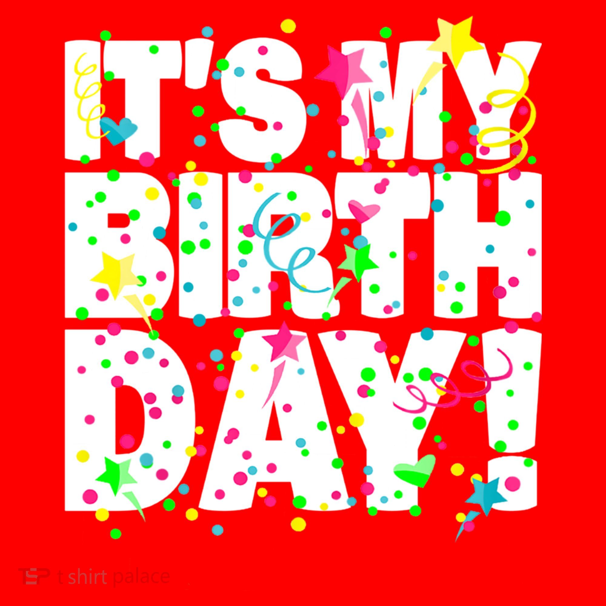 ItS My Birthday Confetti Gifts Santa Hat