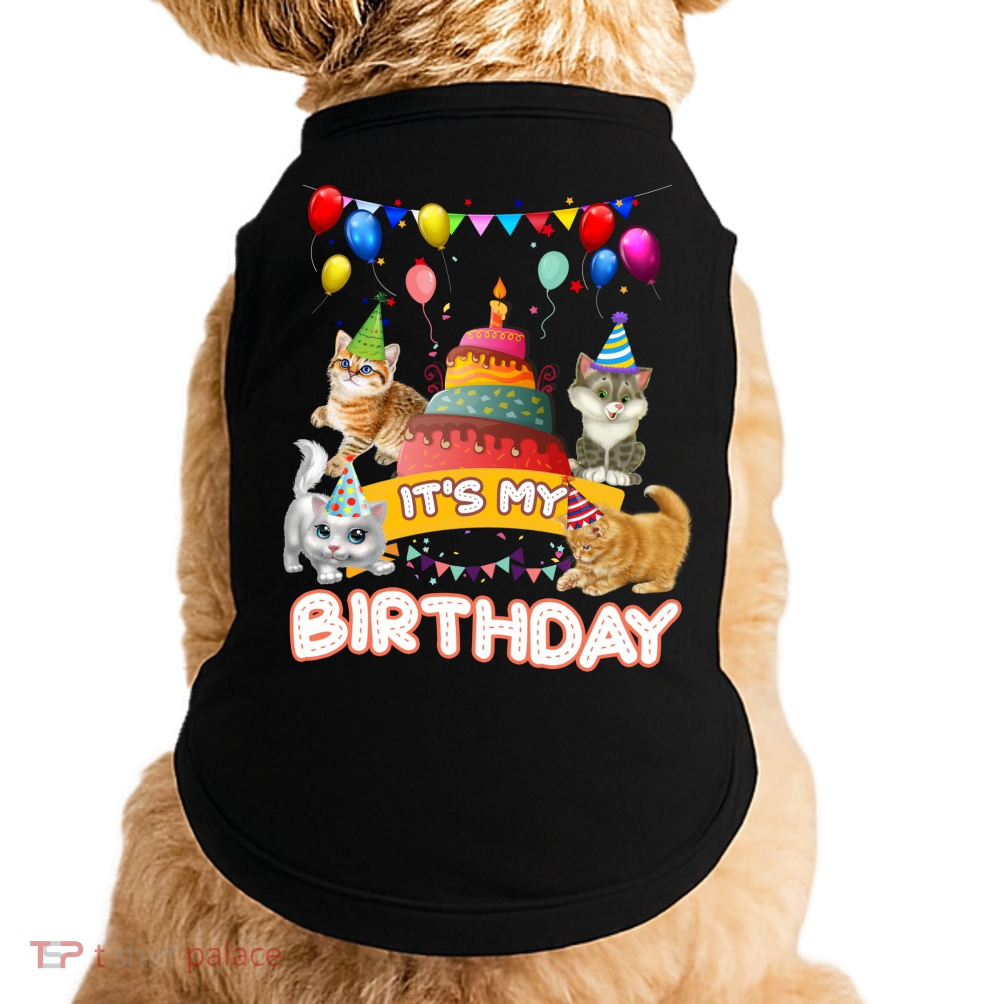 ItS My Birthday Cat And Kitten Party Day Doggie Tank