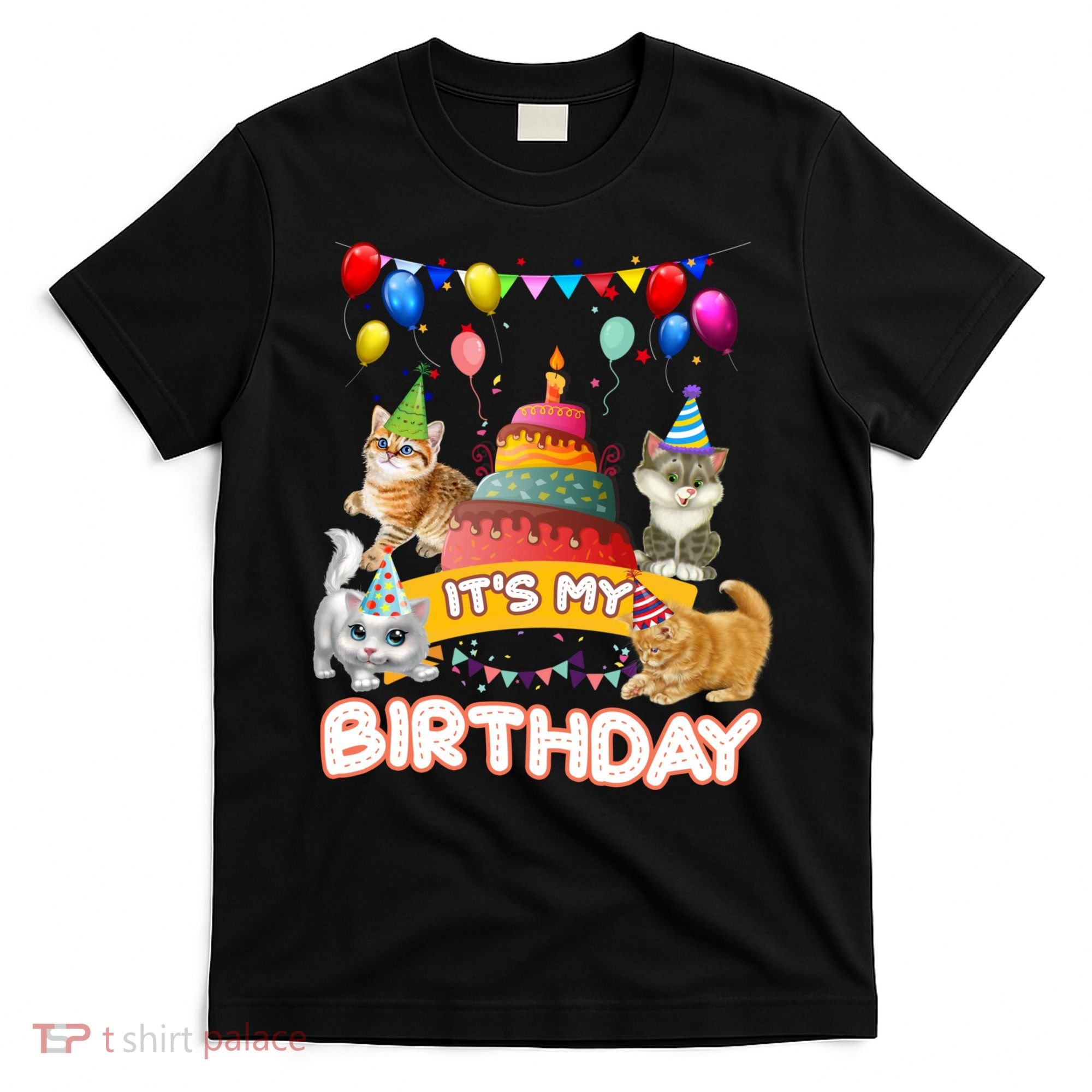 ItS My Birthday Cat And Kitten Party Day T-Shirt