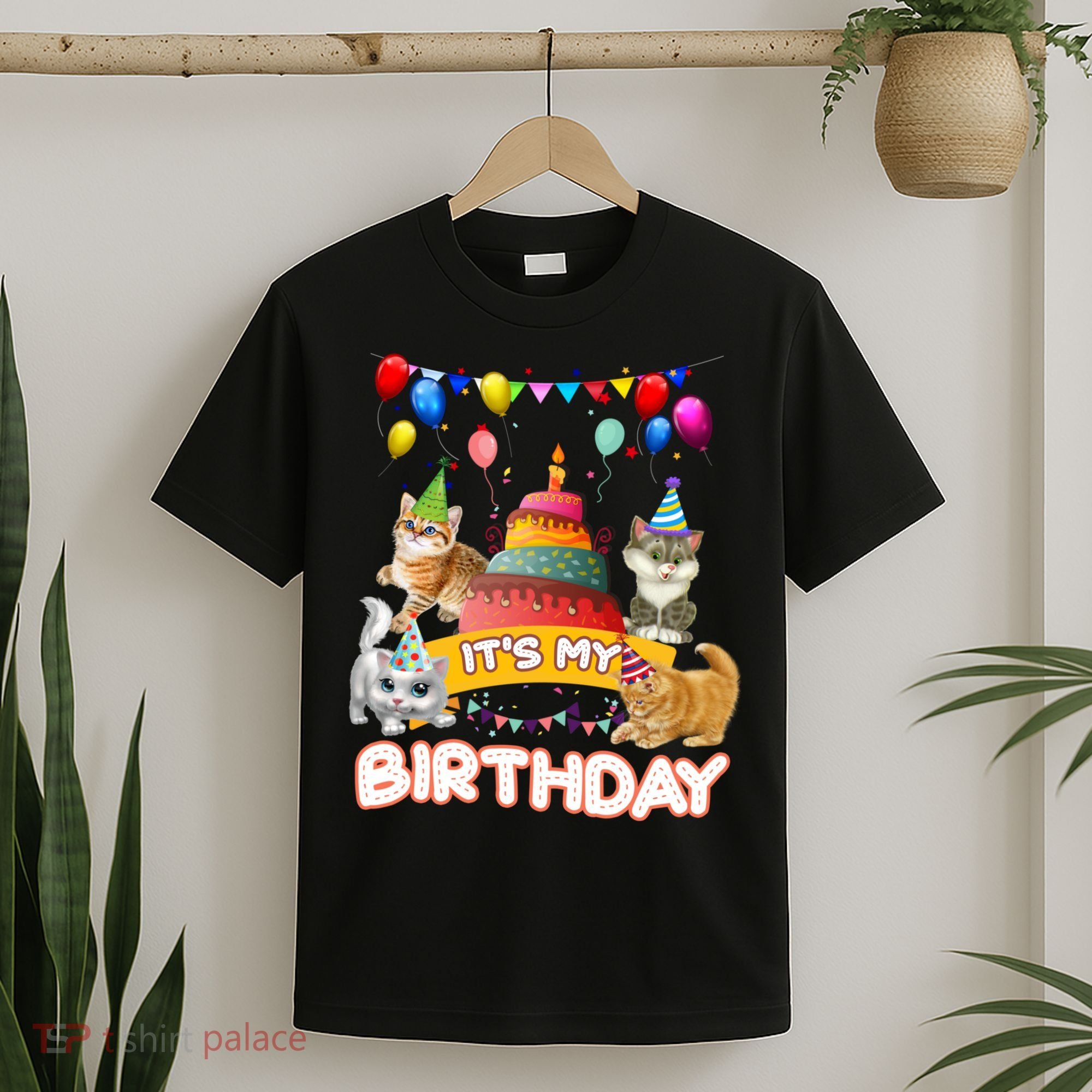 ItS My Birthday Cat And Kitten Party Day T-Shirt