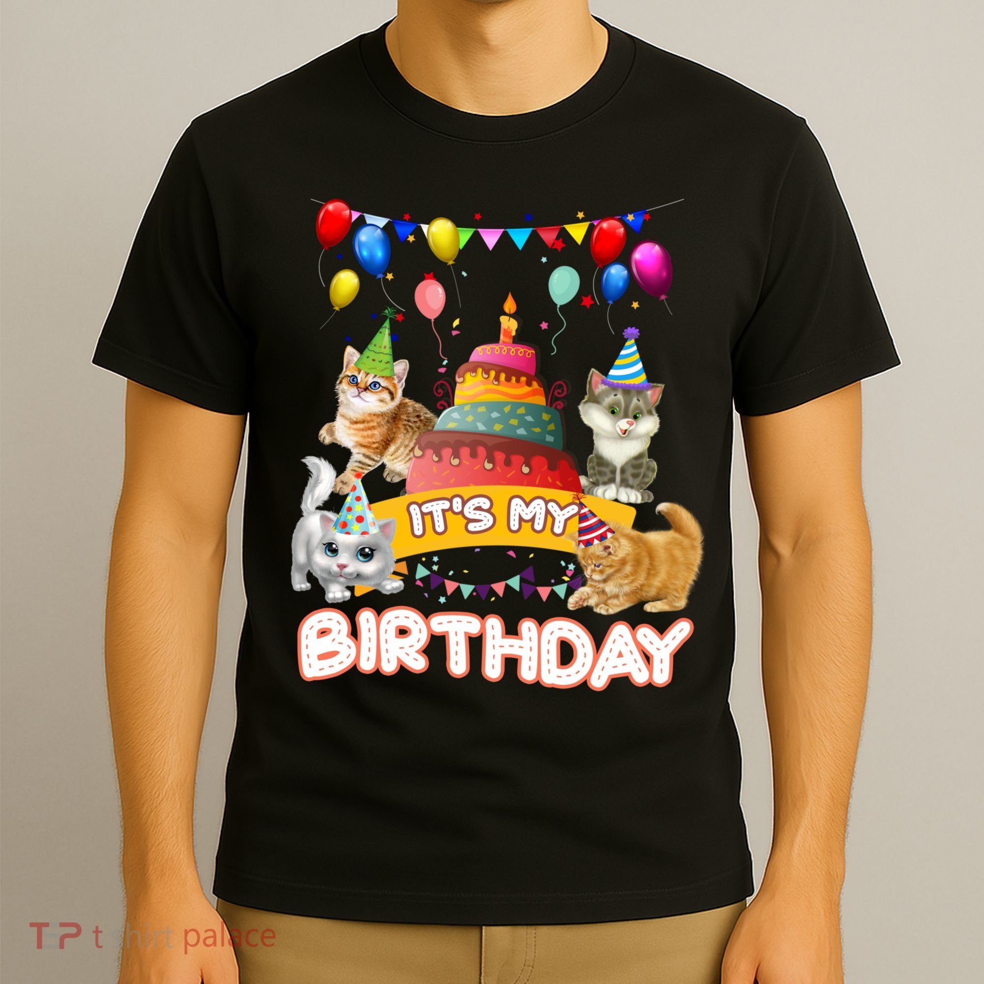ItS My Birthday Cat And Kitten Party Day T-Shirt