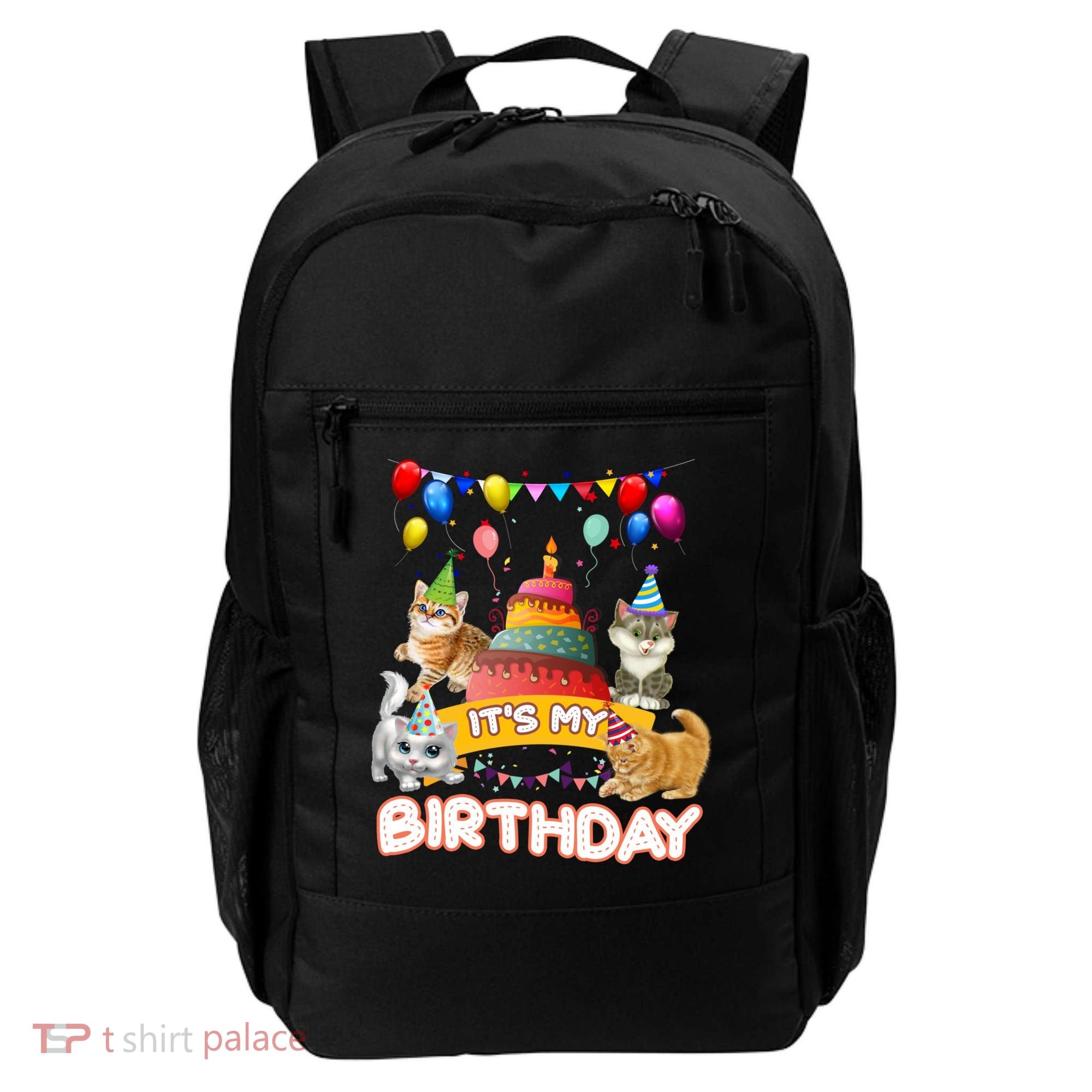 ItS My Birthday Cat And Kitten Party Day Backpack