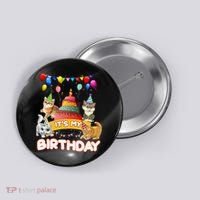 ItS My Birthday Cat And Kitten Party Day Button thumb 0