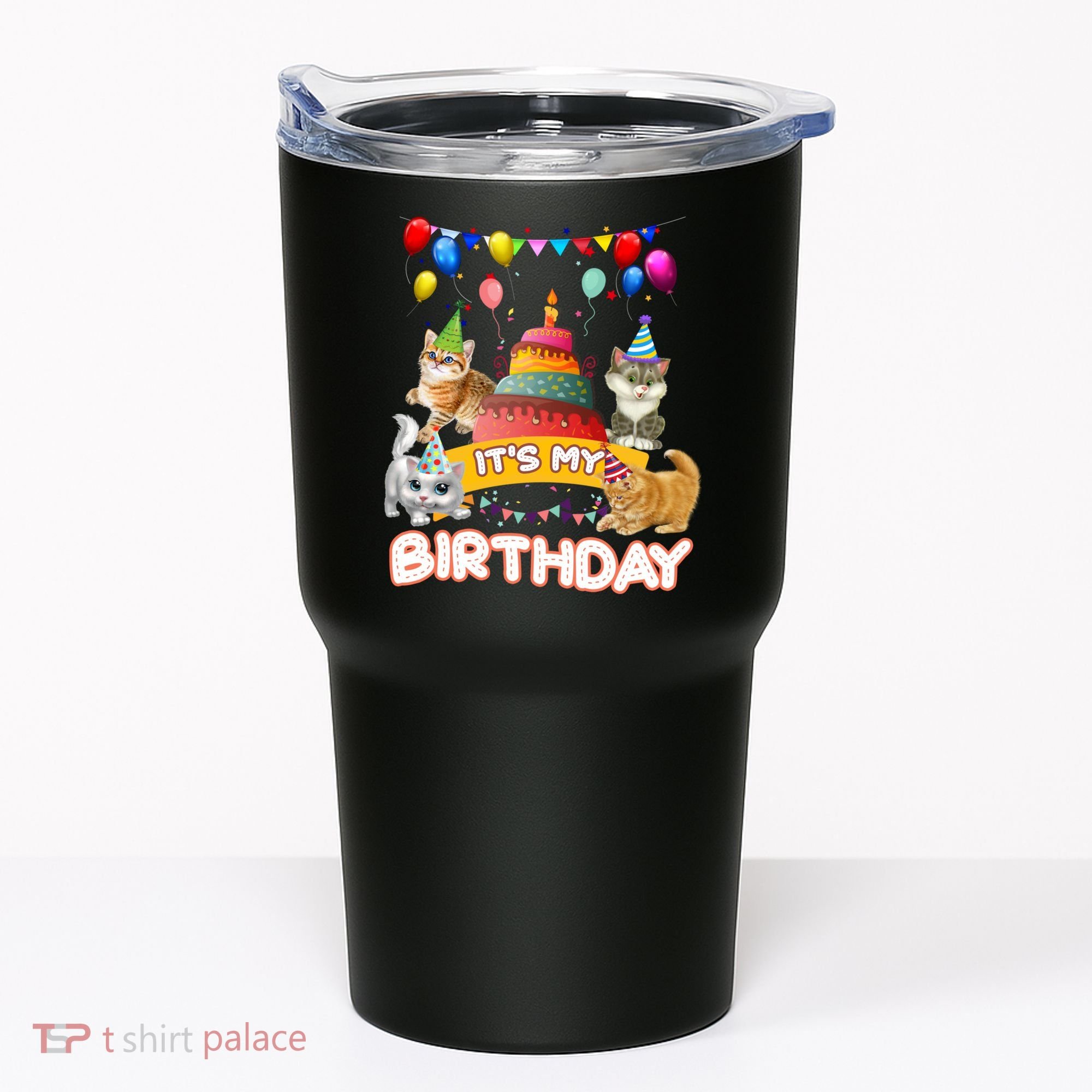 ItS My Birthday Cat And Kitten Party Day Tumbler