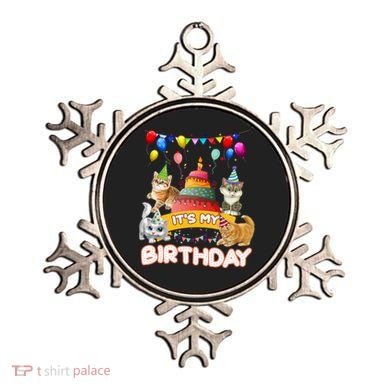 ItS My Birthday Cat And Kitten Party Day Ornament