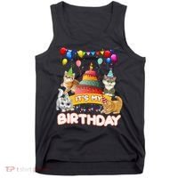 ItS My Birthday Cat And Kitten Party Day Tank Top thumb 0