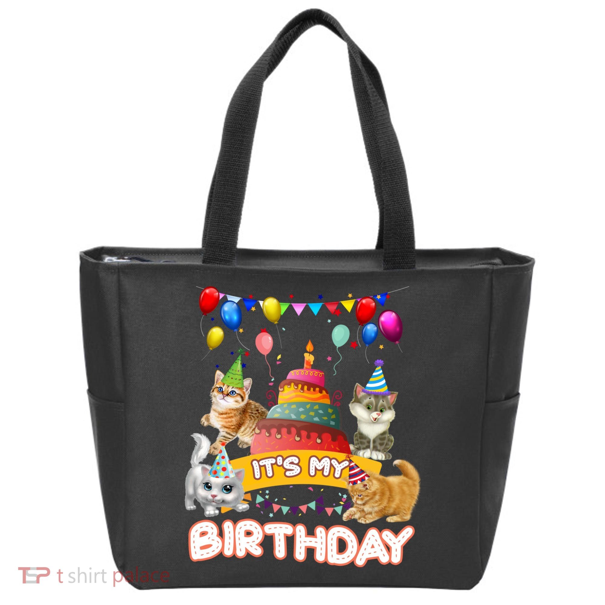 ItS My Birthday Cat And Kitten Party Day Tote Bag