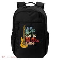 I May Be Old But I Got To See All The Cool Bands Backpack thumb 0