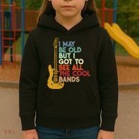 I May Be Old But I Got To See All The Cool Bands Kids Hoodie thumb 3
