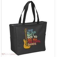 I May Be Old But I Got To See All The Cool Bands Tote Bag thumb 2