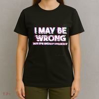 I May Be Wrong But Its Highly Unlikely Static Glitch T-Shirt thumb 4