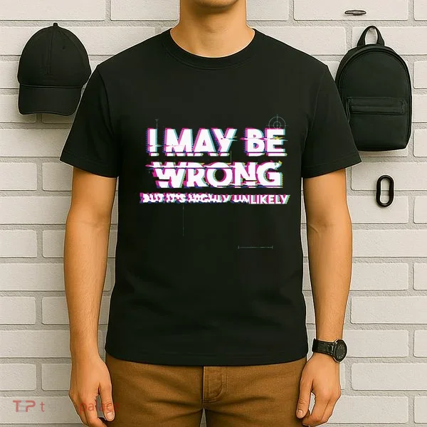 I May Be Wrong But Its Highly Unlikely Static Glitch T-Shirt