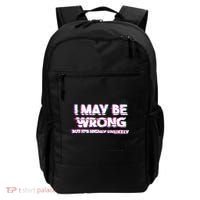 I May Be Wrong But Its Highly Unlikely Static Glitch Backpack thumb 0