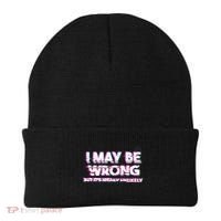 I May Be Wrong But Its Highly Unlikely Static Glitch Beanie thumb 0