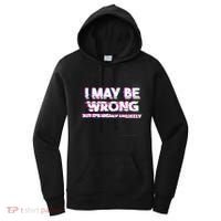 I May Be Wrong But Its Highly Unlikely Static Glitch Women's Hoodie thumb 0