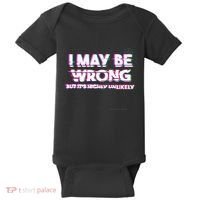 I May Be Wrong But Its Highly Unlikely Static Glitch Baby Bodysuit thumb 0