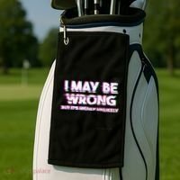 I May Be Wrong But Its Highly Unlikely Static Glitch Golf Towel thumb 2