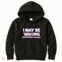 I May Be Wrong But Its Highly Unlikely Static Glitch Kids Hoodie thumb 0