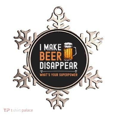 I Make Beer Disappear WhatS Your Superpower Funny Drinking Ornament