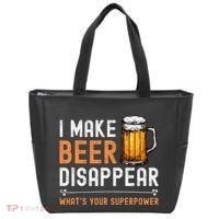 I Make Beer Disappear WhatS Your Superpower Funny Drinking Tote Bag thumb 0