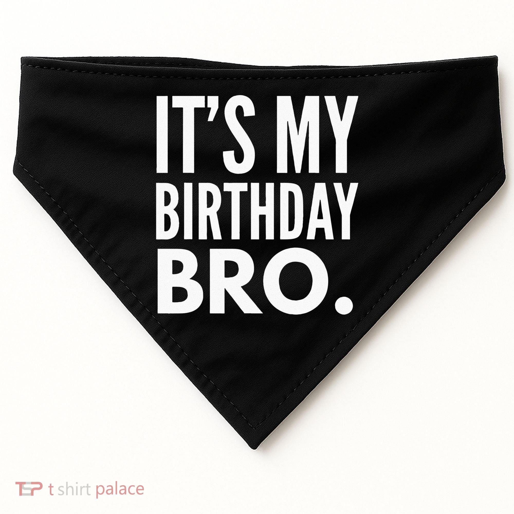 Its My Birthday Bro Birthday Party For Boy USA-Made Doggie Bandana