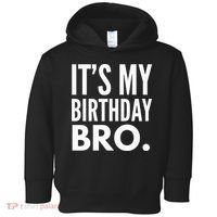 Its My Birthday Bro Birthday Party For Boy Toddler Hoodie thumb 0