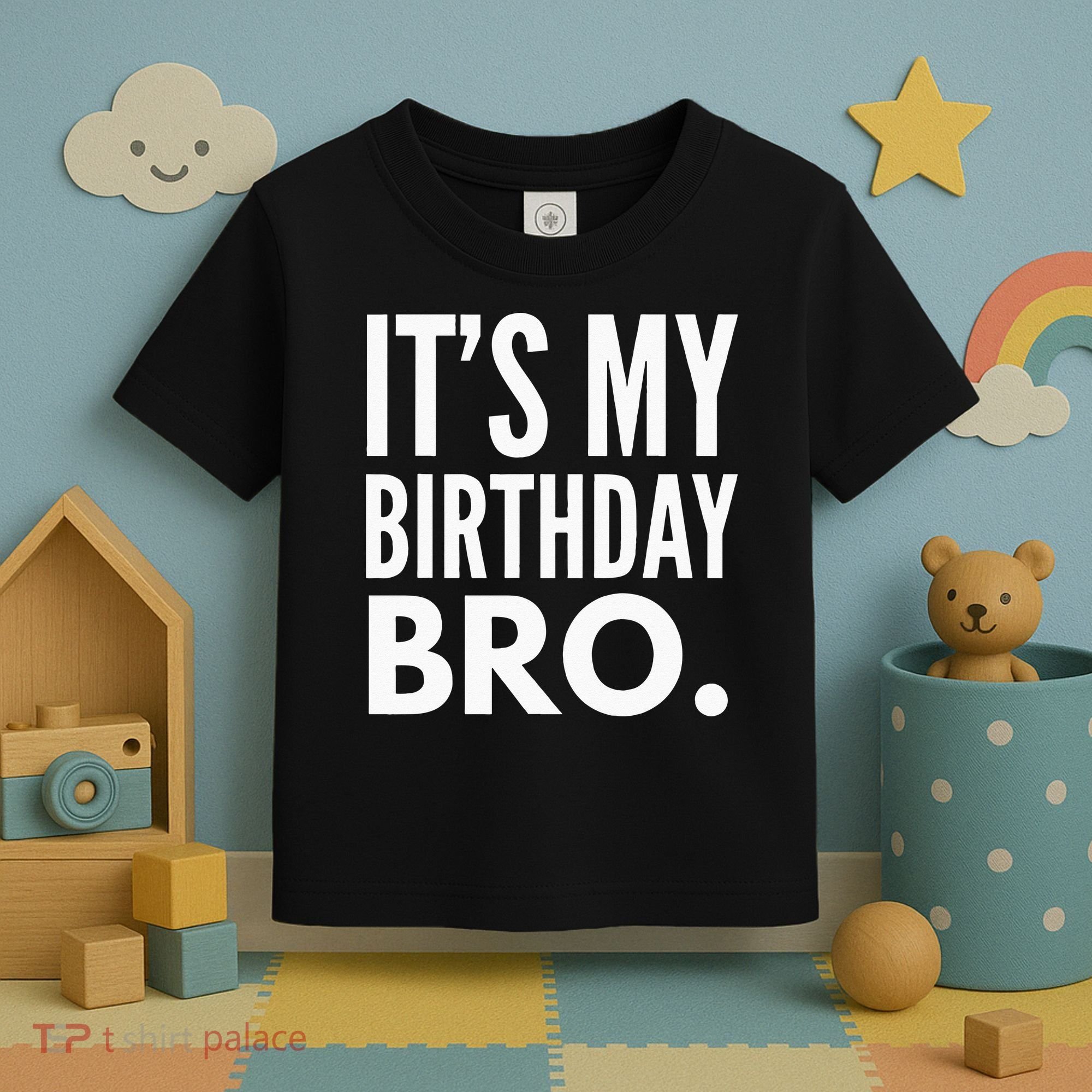 Its My Birthday Bro Birthday Party For Boy Toddler T-Shirt