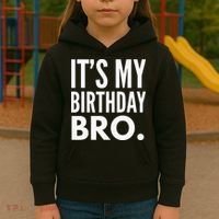 Its My Birthday Bro Birthday Party For Boy Kids Hoodie thumb 3